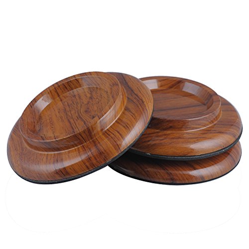Piano Caster Furniture Round Wheel Cups Gripper Set Load Bearing ABS for Grand Piano [3 Pack] - Thumbnail 3