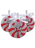 NCAA Alabama Crimson Tide Peppermint Christmas Ornaments