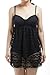 Swimdress,YaYa Bay Womens Sexy Retro Vintage Crochet Lace Halter Straps Ruched One Piece Swimsuit Large Size Black