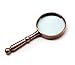 Smileto Handheld Magnifier, Classic Design 75mm 6X Magnifying Glass Loupe for Reading, Low Vision, Inspection, Craft, Jewelry