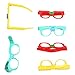 9PCS DIY Building Blocks Glasses Baseplate Brick Themed Birthday Party Favors Gifts Party Supplies Decorations for Building Bricks Kids Boys Girls 3 Years Old Up （Red, Blue, Yellow 3pcs Each）