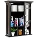 Best Choice Products Home Bathroom Vanity Mirror Wall Storage Cabinet, Espresso
