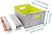 WELAXY storage baskets Felt Foldable Storage Cube bin Shelf Bins Organizer Felt box for for Kids Toys Magazine Books Clothes for Office Bedroom Closet Babies Nursery Laundry organizing (Spring green)