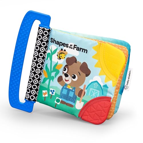 Baby Einstein Farm Explorers Shapes at The Farm Teether Book, Multisensory, Age…