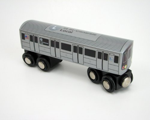 Munipals Wooden Railway NYC Subway Car L