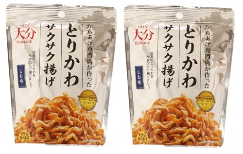 大分からあげ プレミアム とりかわサクサク揚げ しお味 30g×2袋 おつまみ おやつ スナック からあげ専門店