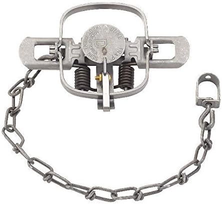 GBW Duke # 1 Coil Spring Steel Trap 0469 Mink Muskrat Raccoon Weasel 4" Jaw Spread