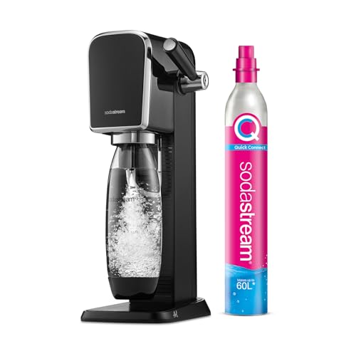 Art – Máquina para hacer agua con gas y bebidas favoritas, negro