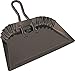 Edward Tools Black Metal Dustpan 12" - Heavy Duty Powder Coated Steel does not chip or bend - Precision edge for small item sweeping - Loop handle for comfort/hanging (1) primary