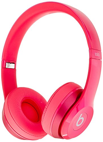 Beats Solo 2 WIRED On-Ear Headphone - Pink - NOT WIRELESS (Renewed)