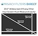 Privacy Screen Filter for 22” Widescreen Computer Monitor (Diagonally Measured) with Anti-Glare and Anti-Scratch Shield Technology and Free Microfiber Cleaning Cloth (22.0″ Widescreen (16:10))thumb 2