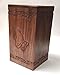 NWA Hand Carved Praying Hands Wooden Adult Size Human Funeral Cremation Urn with Engraving