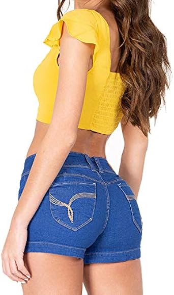 ymi high rise shorts