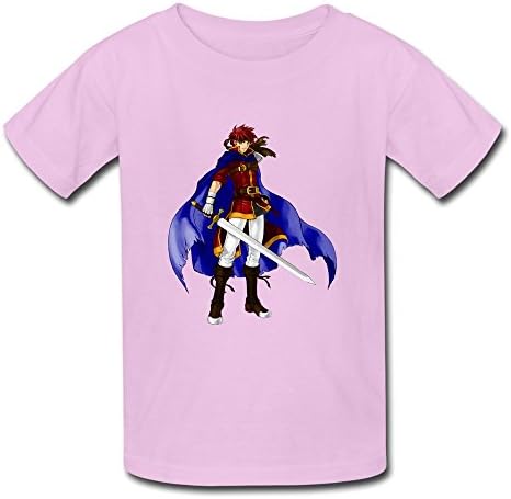 QDJT Youth Fire Emblem Kids Boys And Girls T-Shirt - Pink