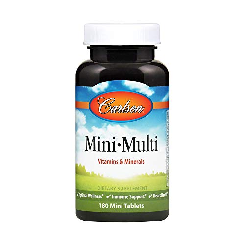 Carlson MiniMulti, Small Multivitamin Tablets, Vitamins & Minerals