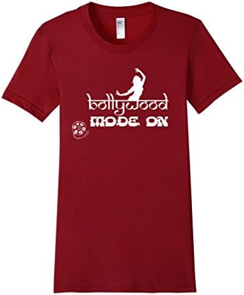 Women's MERCHAZON Bollywood Mode On T-Shirt Women/Youth Small Cranberry