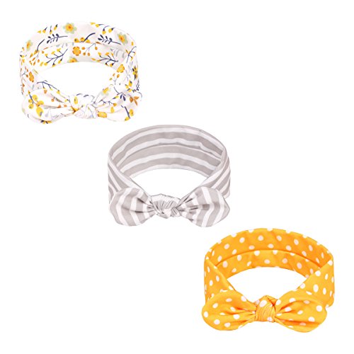 HUIXIANG Baby Girls Headbands With Bows 3 Pack Infant Toddler Headwraps Hair accessories