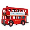 Le Toy Van TV469 Cars & Construction Double Decker Wooden Role Play Suitable for Girls and Boys Toys, London Bus