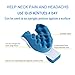 Chiropractic Pillow, LiuYX Cervical Pillow Neck Traction Device, Neck Massage Cervical Pillow, Neck Support Pillows for Pain Relief, Neck and Shoulder Pain Relief Support, Cervical Spine Alignment