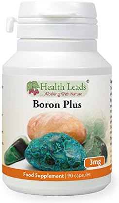 Boron Plus 3mg x 90 Capsules (No Magnesium Stearate), 90 count (Pack of 1)