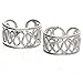 Sterling Silver Coiled Wirework Ear Cuff Pair Earrings