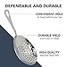 A Bar Above Stainless Steel Julep Strainer, 304 Metal Cocktail Sieve for Spirit-Forward Drinks, Rounded Handle Bartender Tool for Mixing Glasses and Shakers, Professional-Grade Drink Strainer