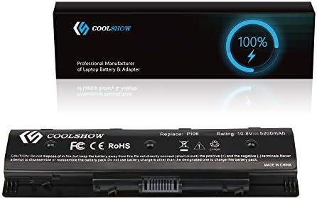 CoolShow Replacement Laptop Battery for HP PI06 PI09 710417-001 710416-001,Work for Pavilion 14-E000 15 15-E000 15t-e000 17-E000 Touchsmart 17-J000 [11.1v 5200mAh,6-Cell]