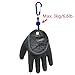 Inf-way Fishing Glove with Magnet Release, Fisherman Professional Catch Fish Gloves Cut&Puncture Resistant with Magnetic Hooks Hunting Glove 1pcs (Left, M)