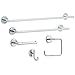 Delta 75918 Trinsic 18 in. Wall Mount Towel Bar Bath Hardware Accessory in Polished Chrome