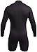 NeoSport Men's Premium Neoprene 3mm Waterman Wetsuit Jacket, Large , Black