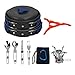 Bisgear Camping Cookware Mess Kit for Backpacking Gear - Camping Pots and Pans Set with Cups Plates Flatware - Camping Cooking Set Accessories - Survival Gear and Equipment