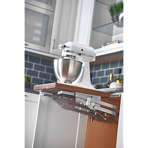 Rev-A-Shelf RAS-ML-HDSC Appliance Lift with Soft-Close Mechanism, Chrome Home & Kitchen, Kitchen & Dining, Storage & Organization, Cabinet & Drawer Organization, Pull-Out Organizers