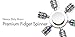 Tenergy Heavy Duty Solid Brass Copper Premium Finger Spinner, Chrome Finish, R188 Bearing, 4 to 5 Minutes Spinning, Tri-Band Colored Bars