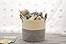 Two-Tone Coiled Cotton Rope Basket - Large Size, 15 x 15 x 14 Inch - Decorative Woven Storage Basket for Laundry Clothes, Toys, Blankets, Pillows