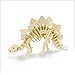 3D Wooden Animal Puzzle T-rex,Spinosaurus,Longhom,Brontosaurus,Tricerotops,Stegosaurus 3D DIY Assembly Model Gift Toy for Kids and Adults (6 Piece/Set)
