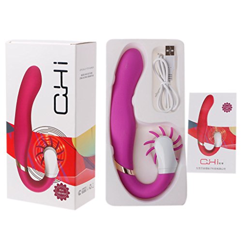 GaopaiCo Novelty Wireless Medicine Toys For Women & Couples - 12 Modes - 360 R -otating - Daily Size - 100 Waterproof - USB Charging - Purple