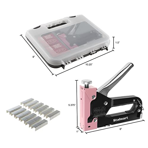 Light Duty Staple Gun Kit Stapler for Upholstery, Fabric, Wood, Crafts, Construction, Bulletin
