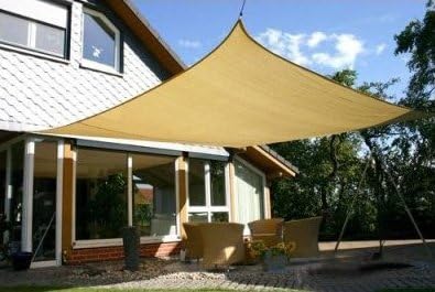 Square San Diego Shade Sail - 10' x 10' - Sandy Beach