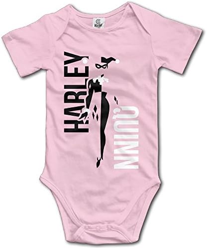 Elnory Harleyquinn Baby Funny Climbing Clothes Infant Rompers Pink 6 M
