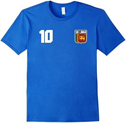 Mens SRI LANKA T-shirt Sri Lankan Tee Soccer Football Cricket Small Royal Blue