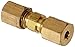 Anderson Metals 50062 Brass Compression Tube Fitting, Union, 1/8