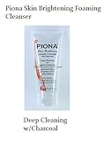 Piona Skin Brightening Foaming Deep Cleaning Cleanser with Charcoal