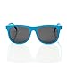 Hipsterkid Polarized Classic Wayfarers Kids & Baby Sunglasses w/Strap - UVA/UVB Protection, Shatter-Resistant, BPA Free - Stylish Christmas Gifts for Kids, Babies, Boys & Girls - Ages 0-2, Blue