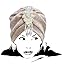 I VVEEL Women's Knit Turban with Rhinestone Applique