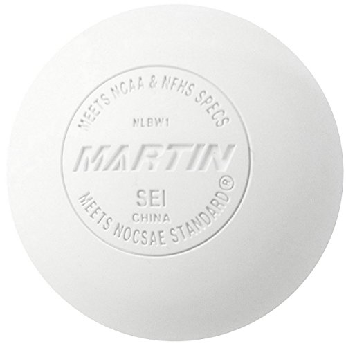 Martin Sports Lax Balls (36-Balls) Lacrosse Balls White NCAA/NFHS / SEI/NOCSAE Certified Bundle with 1 Performall Sports Drawstring Bag - Thumbnail 2