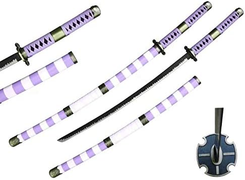 Mingshao New One of Piece Roronoa Zoro Nidai kitetsu Sword 1045 Steel by Kozuki Hiyori Katana Blade Anmie