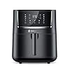 TaoTronics Air Fryer, Large 5.7L 1750W Oven with Touch Control Panel, 11 Preset Menus and 50 Recipes , Nonstick Easy Clean, Auto Shut Off, Black