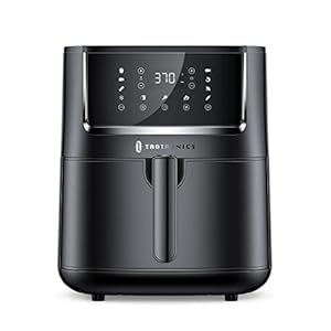 TaoTronics Air Fryer, Large 5.7L 1750W Oven with Touch Control Panel, 11 Preset Menus and 50 Recipes , Nonstick Easy Clean, Auto Shut Off, Black