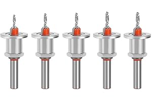 HogarTech 8mm Shank Countersink Router Bit for Woodworking, Milling Cutter and Screw Extractor, 45# Steel, 1Pc