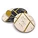 Set of 4 Fancy Absorbent Stone Coasters for Bars and Tables in Nude Colours
